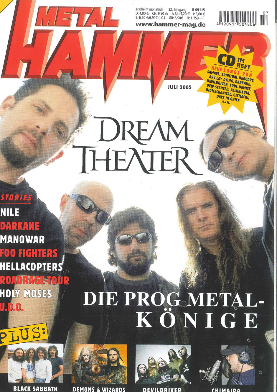 METAL HAMMER-Titelbilder seit 1984