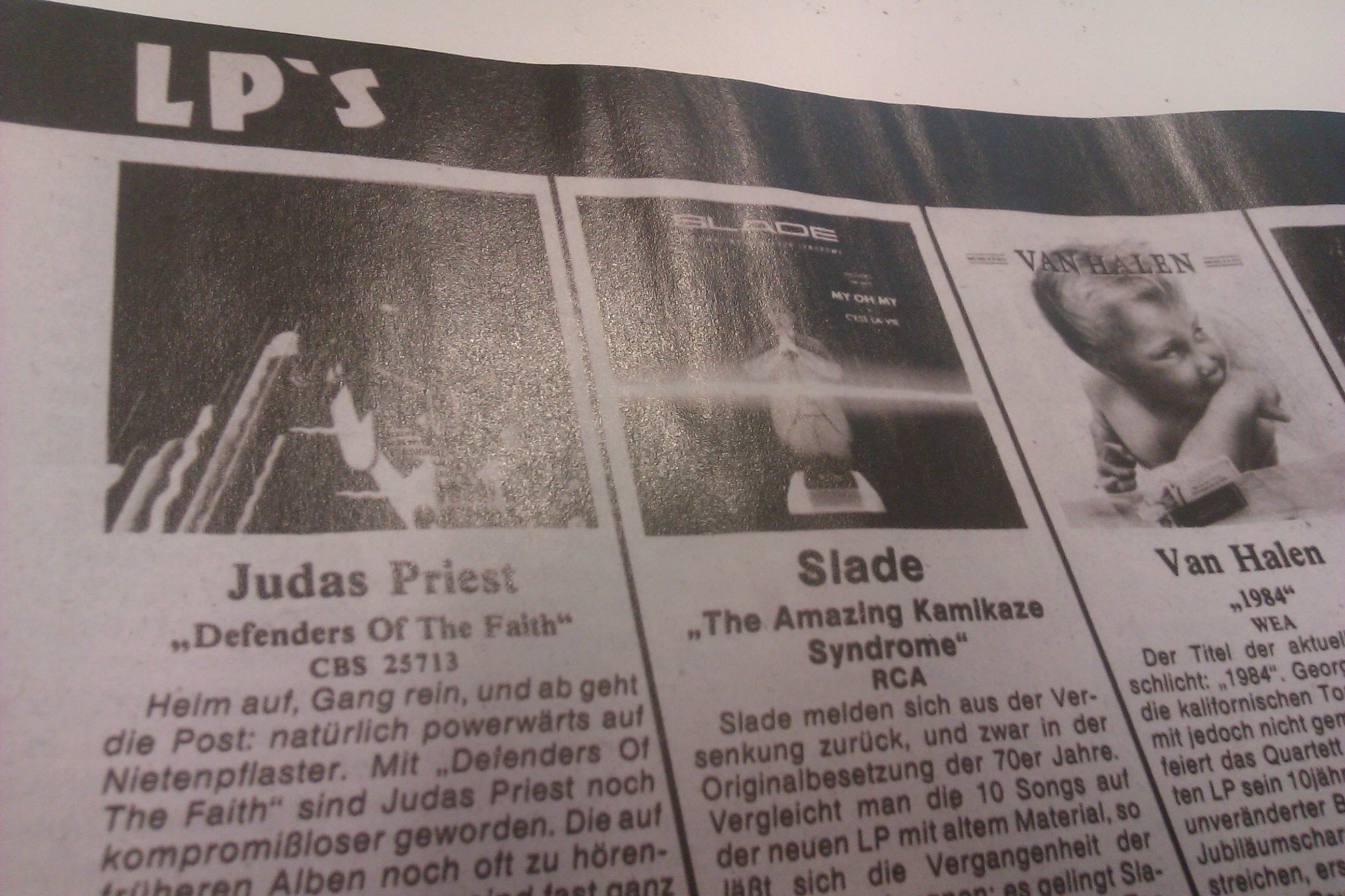 Nachdruck der METAL HAMMER-Erstausgabe von 1984, nur erhältlich mit Ausgabe 02/2014