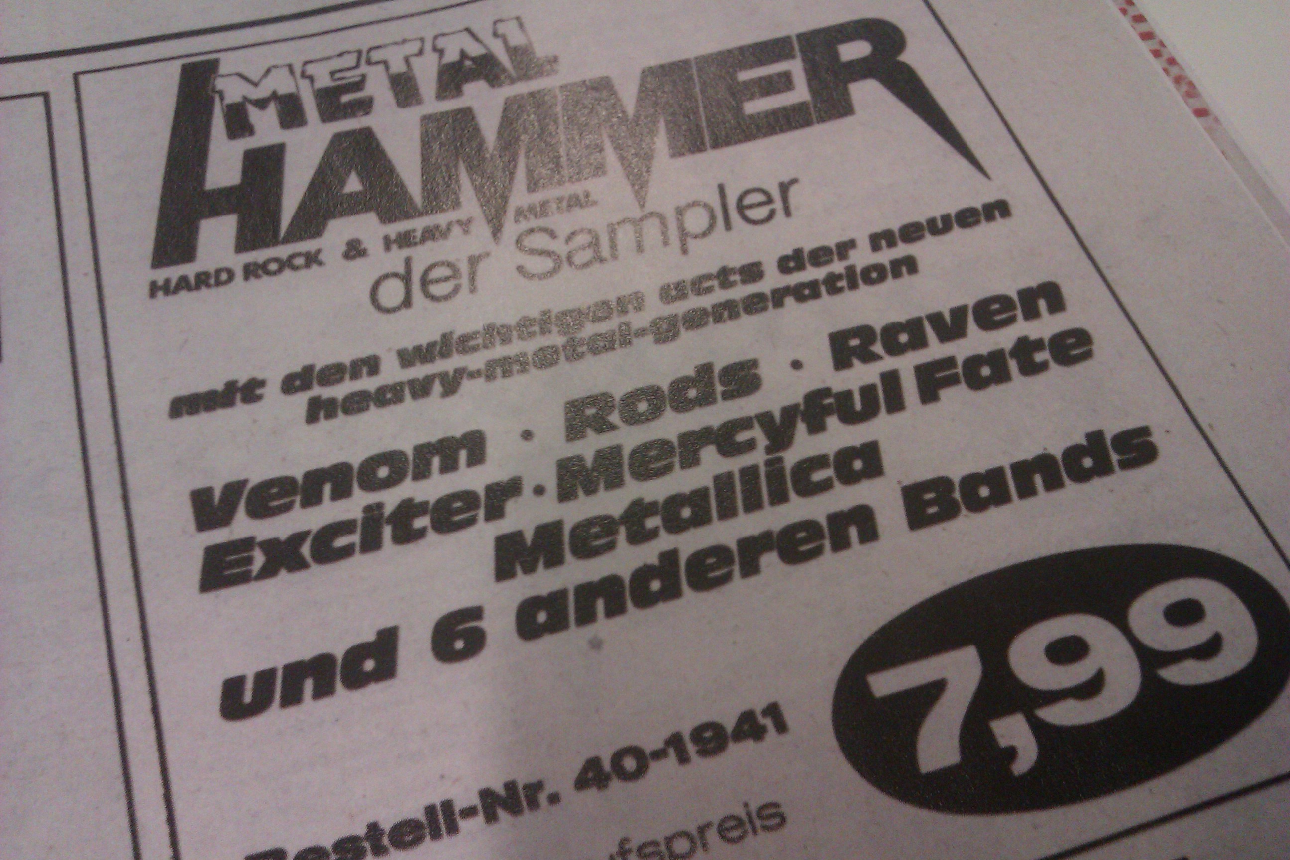 Nachdruck der METAL HAMMER-Erstausgabe von 1984, nur erhältlich mit Ausgabe 02/2014