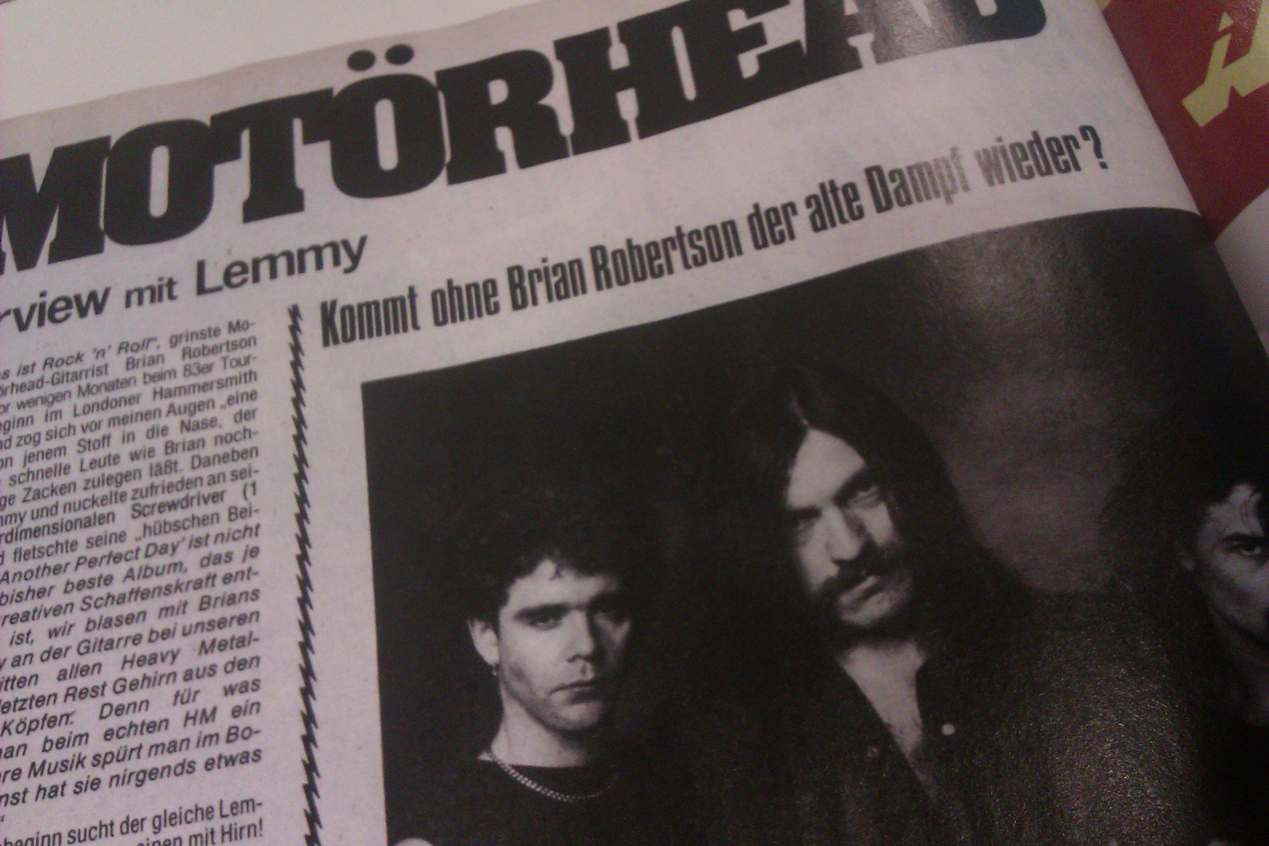 Nachdruck der METAL HAMMER-Erstausgabe von 1984, nur erhältlich mit Ausgabe 02/2014