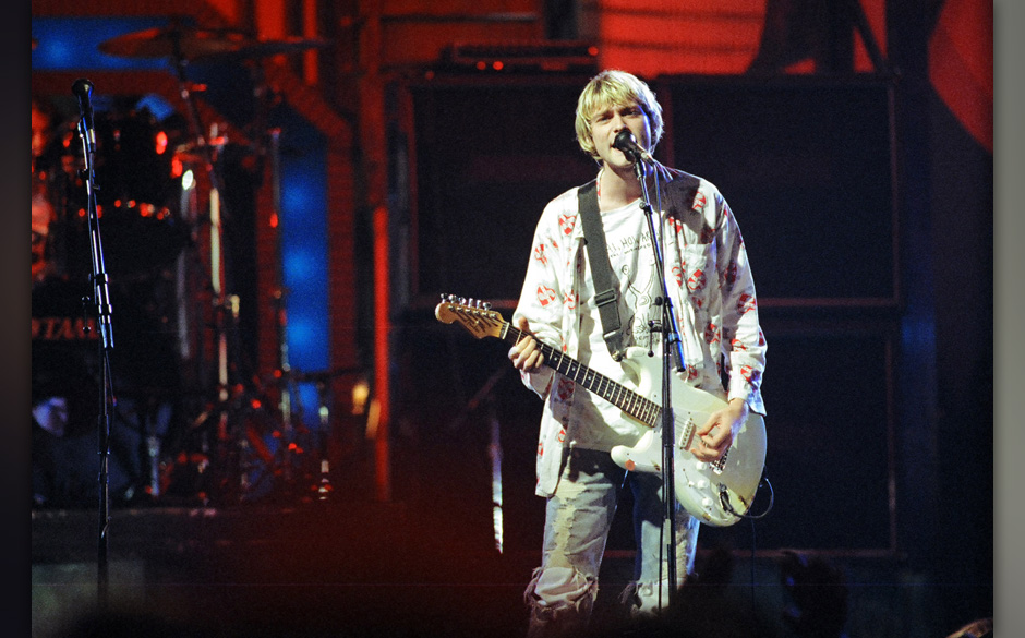 Nirvana during 1992 MTV Video Music Awards - Rehearsals at Pauley Pavilion in Los Angeles, California, United States. (Pho...
