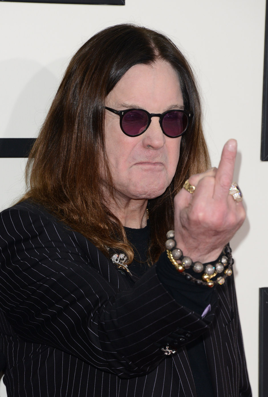 Ozzy Osbourne of Black Sabbath attends the 56th GRAMMY Awards at Staples Center on January 26, 2014 in Los Angeles, Califo...