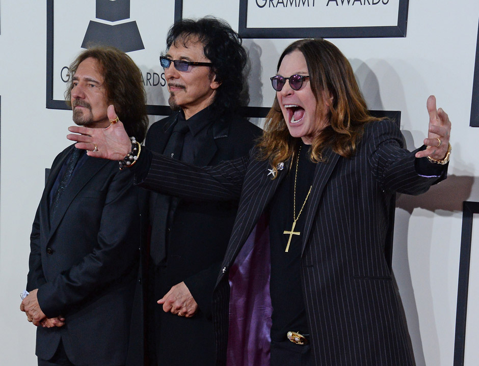Image #: 26812870    Black Sabbath arrives at the 56th annual Grammy Awards at Staples Center in Los Angeles on January 26...