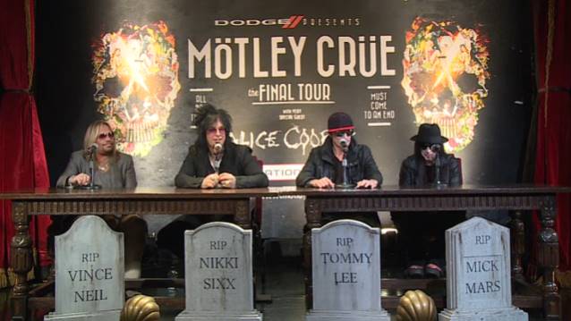 Mötley Crüe-Pressekonferenz