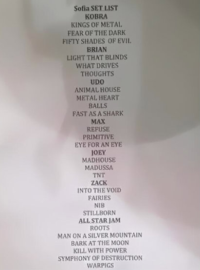 Setlist Metal-Allstars