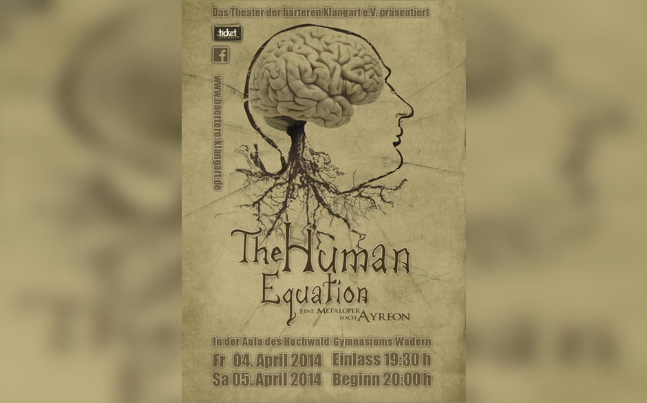 Theater-Plakat THE HUMAN EQUATION