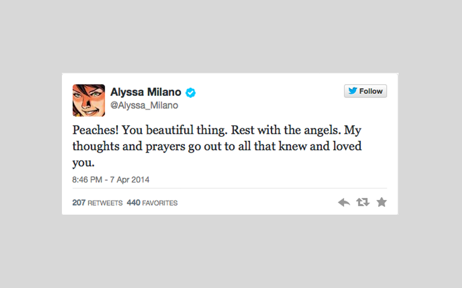 Alyssa Milano wünscht ihr 'Frieden mit den Engeln'