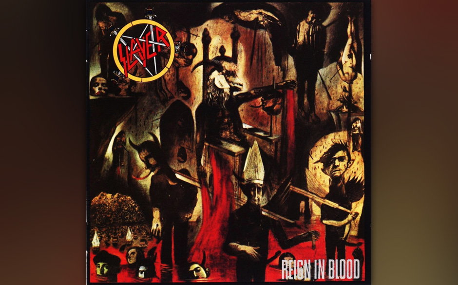 2. Slayer: 'Reign In Blood' (1986)
Eines der wahnwitzigsten und einflussreichsten Alben des Heavy Metal erschien beim HipH...