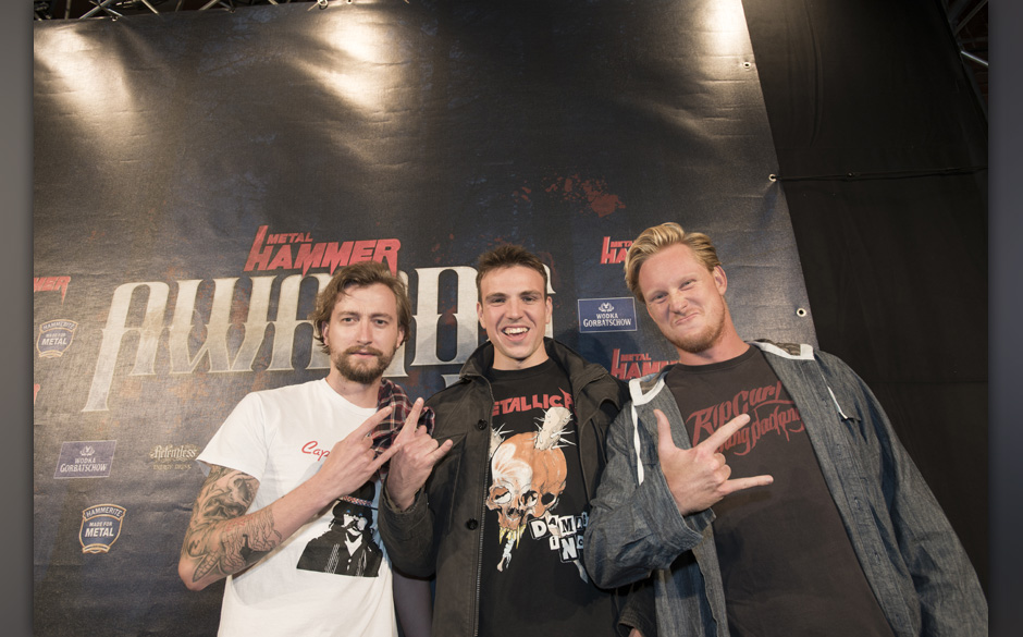 Wen hat es denn da auf den Schwarzen Teppich verschlagen? Schwimmer und Metallica-Fan Paul Biedermann!