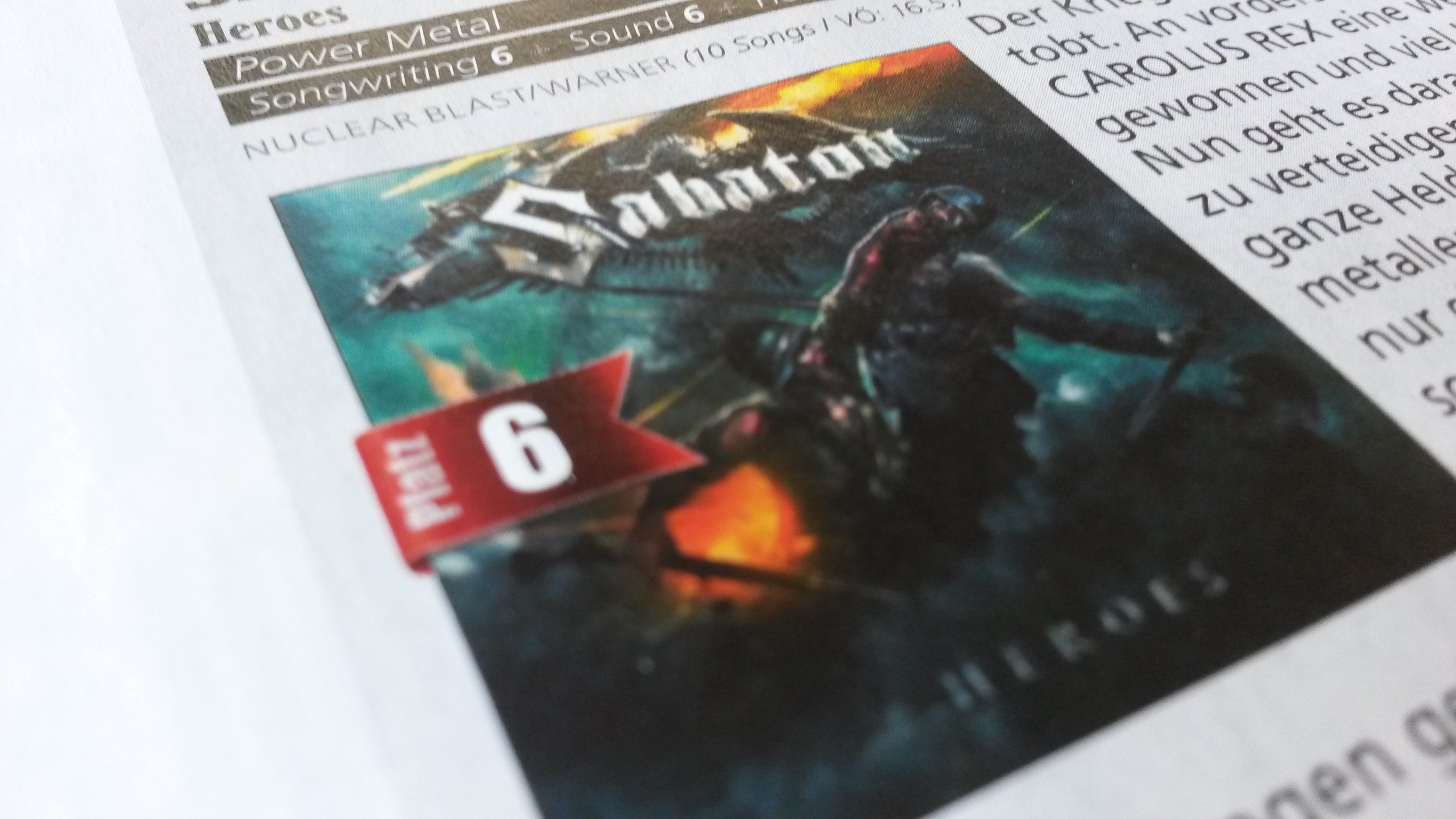 Das sagt die METAL HAMMER-Redaktion zum neuen Sabaton-Album HEROES >>>