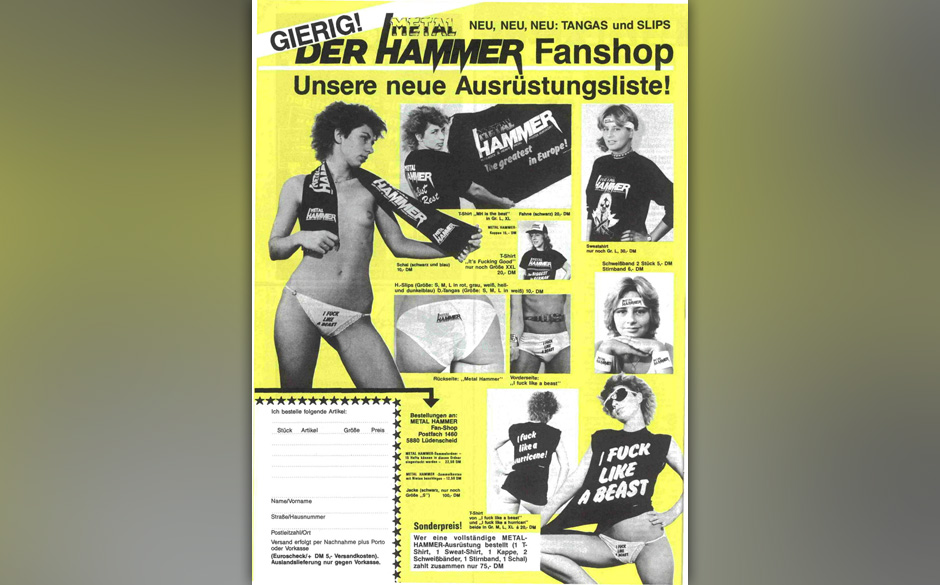 Die kultigste METAL HAMMER-Werbung aus den Achtzigern