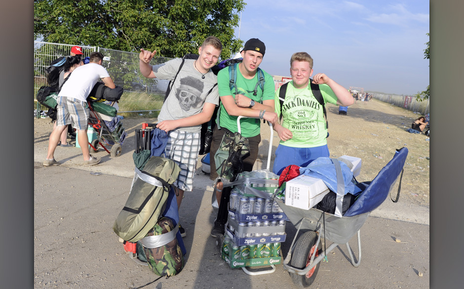 Besucher des Festivals