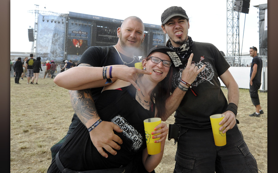 Besucher des Festivals