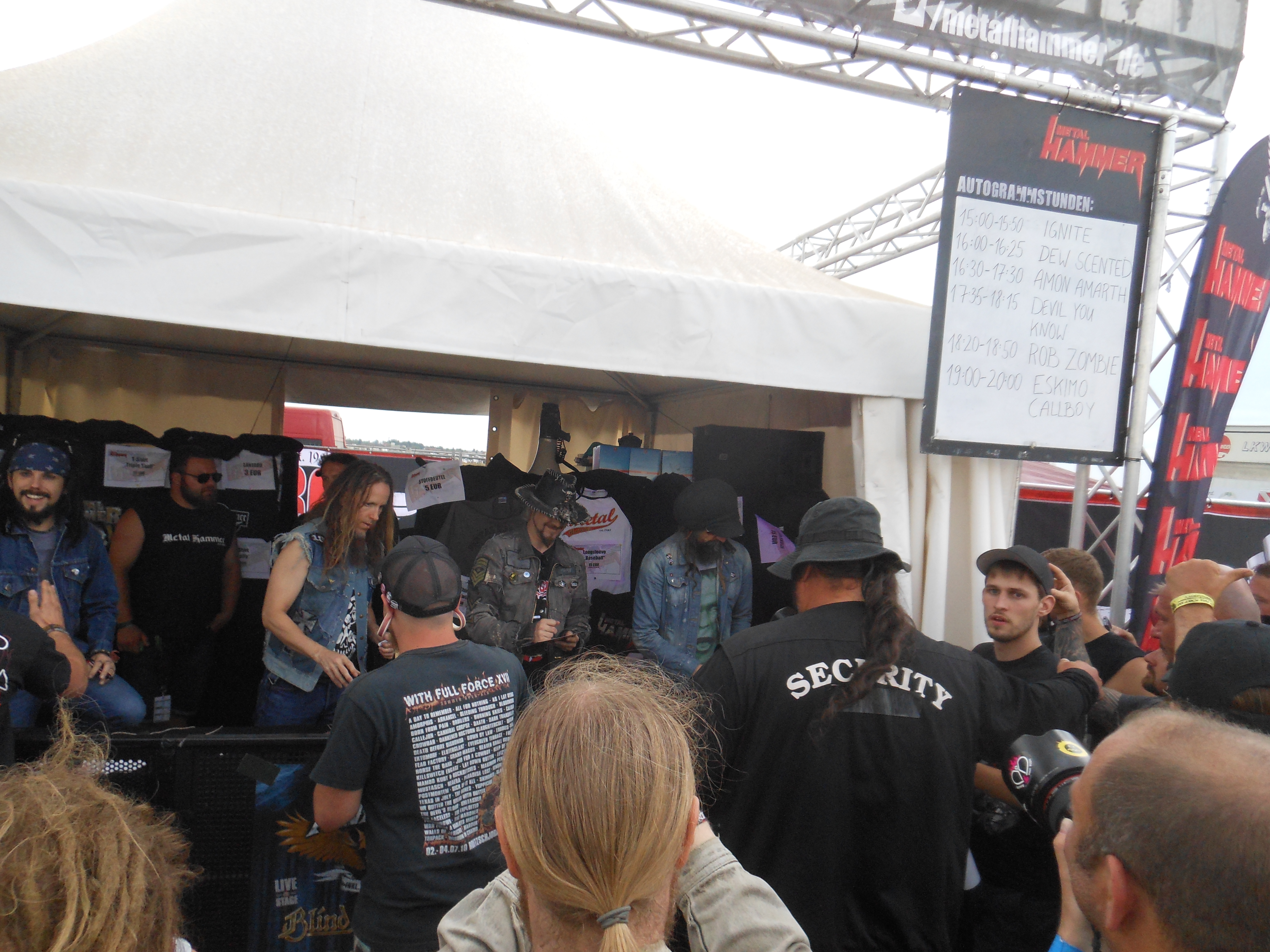 Rob Zombie Autogrammstunde, With Full Force 2014