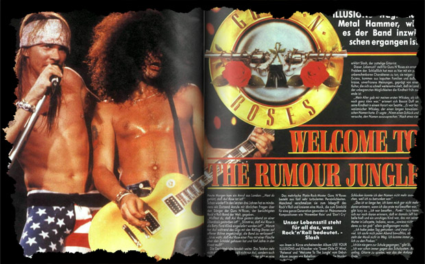 Guns N’ Roses in METAL HAMMER 05/1991