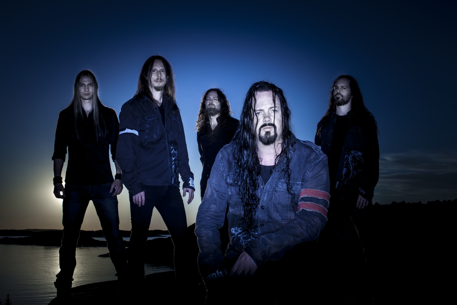 Evergrey mit Drummer Jonas Ekdahl (l.)