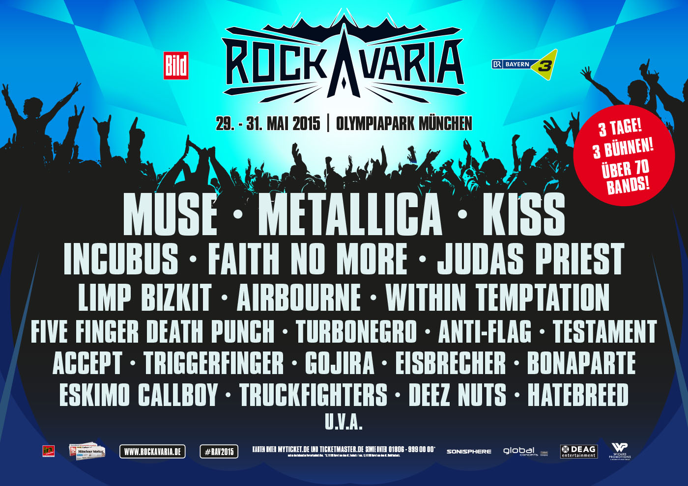 Rockavaria: Die Bands