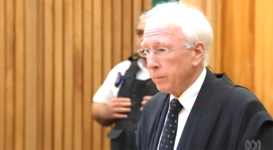 Phil Rudds Anwalt Paul Maybe erklärt, dass er Rudd klar gemacht habe, wann er zu erscheinen habe