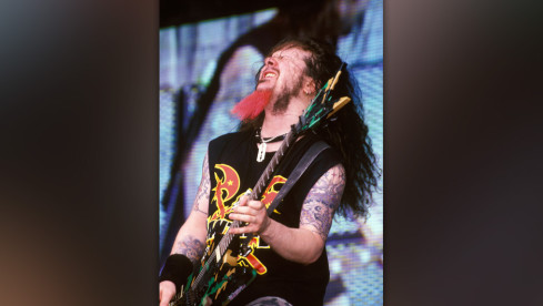 UNITED STATES - JANUARY 01:  Photo of Dimebag DARRELL and PANTERA; Dimebag Darrell,  (Photo by Nigel Crane/Redferns)