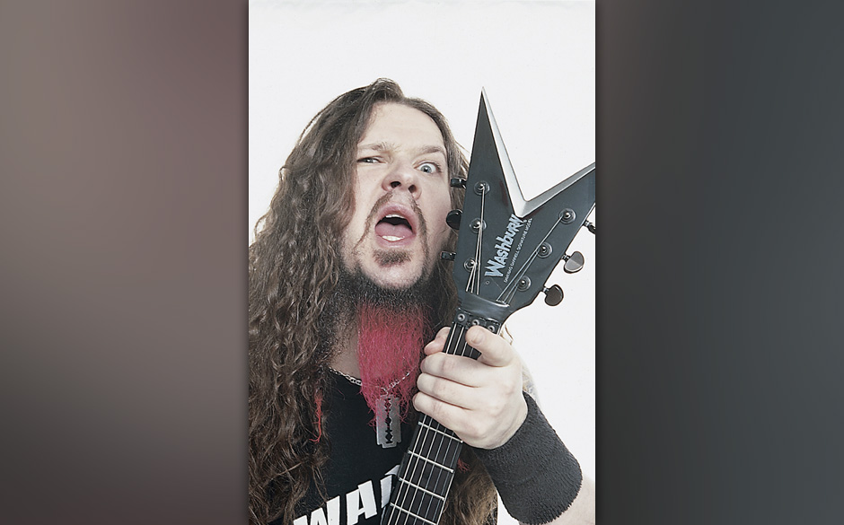 UNITED KINGDOM - JANUARY 01:  Photo of Dimebag DARRELL; guitarist with Pantera  (Photo by James Cumpsty/Redferns)