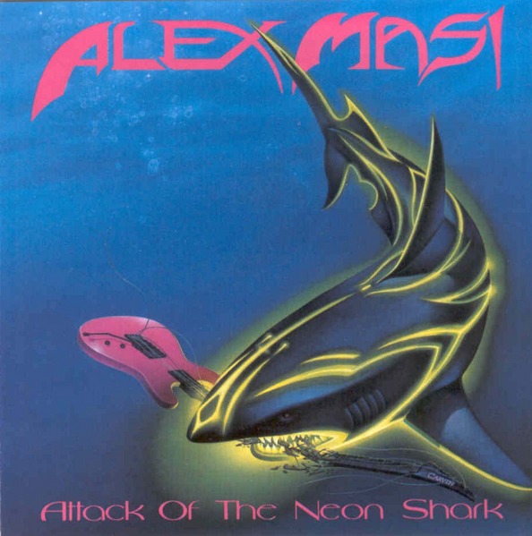 Spiegel-Fotostrecke 'Peinliche Plattencover' Alex Masi ATTACK OF THE NEON SHARK