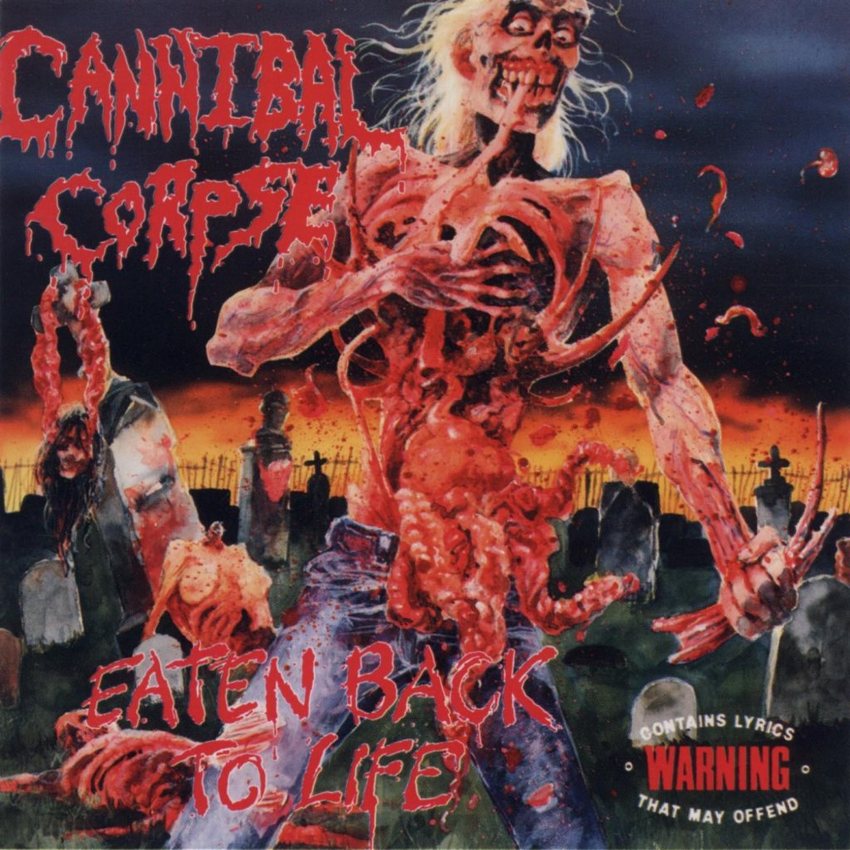 Spiegel-Fotostrecke 'Peinliche Plattencover' Cannibal Corpse EATEN BACK TO LIFE