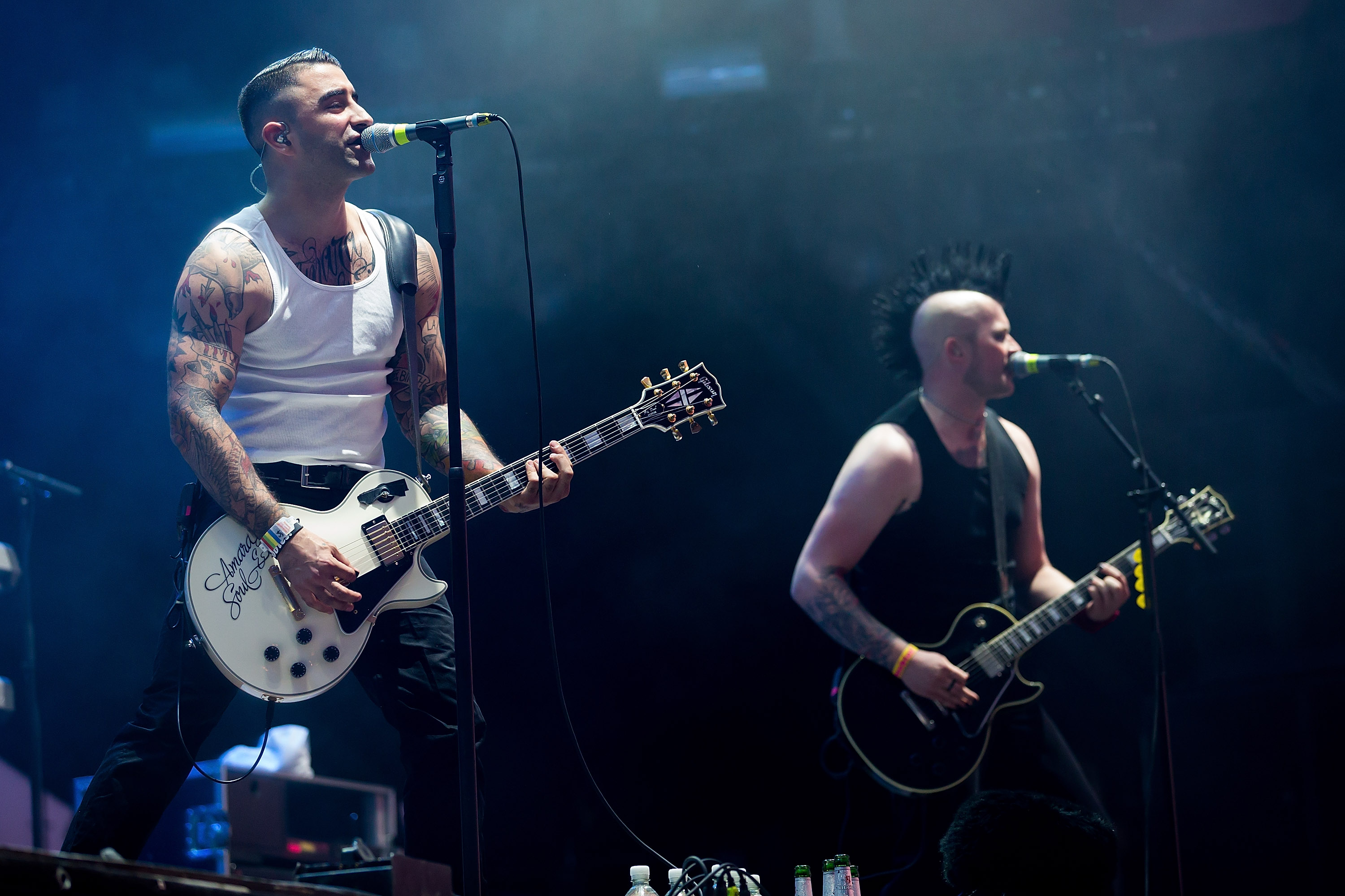 GROSSPOSNA, GERMANY - AUGUST 18: German band  Broilers performs during Day 2 of the Highfield Music Festival on August 18,...
