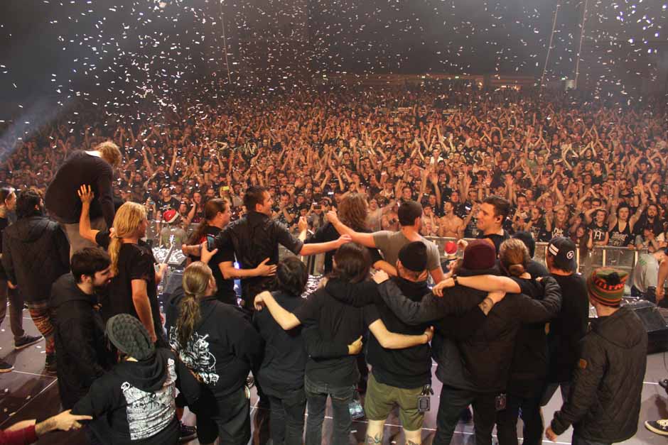 Backstage bei Heaven Shall Burn + Parkway Drive + Northlane + Carnifex, Tour 2014