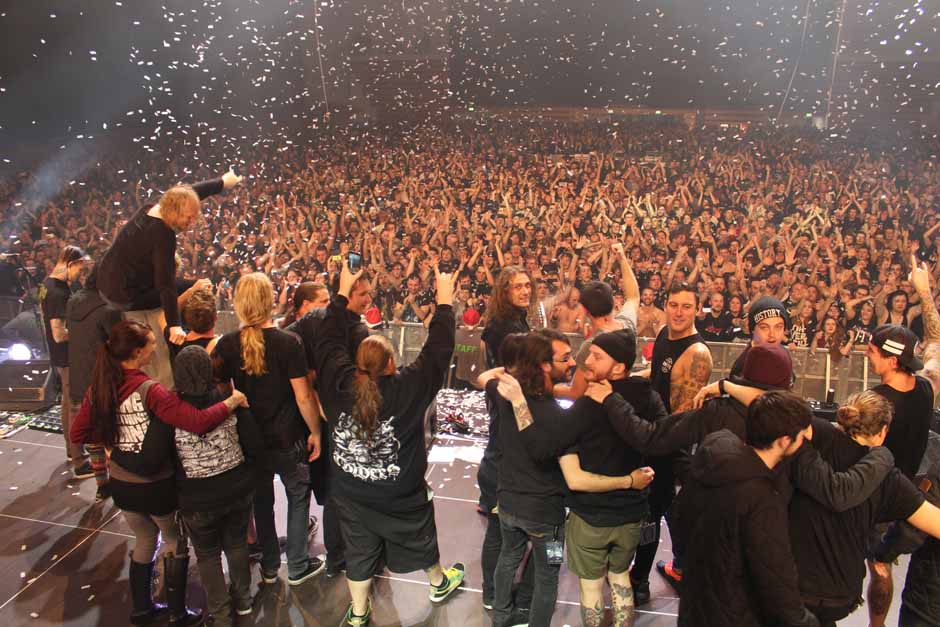 Backstage bei Heaven Shall Burn + Parkway Drive + Northlane + Carnifex, Tour 2014