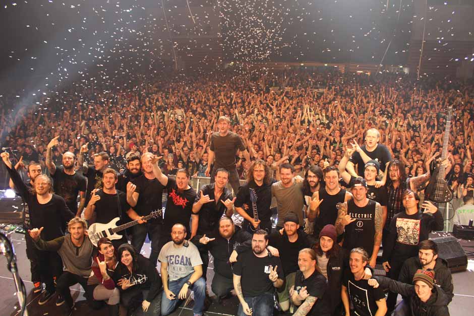 Backstage bei Heaven Shall Burn + Parkway Drive + Northlane + Carnifex, Tour 2014