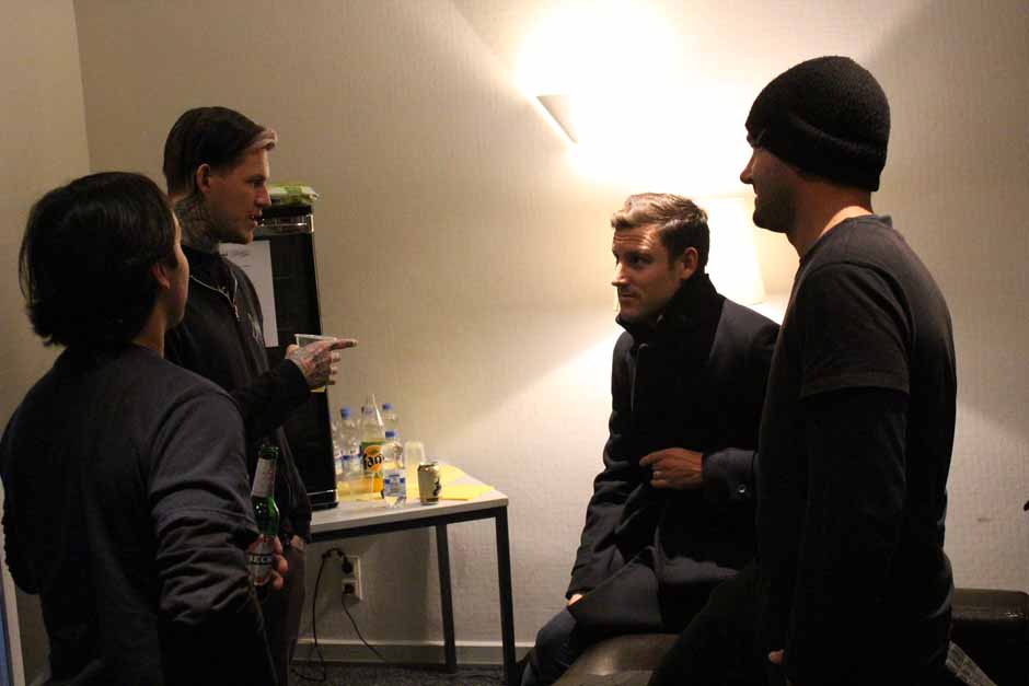 Backstage bei Heaven Shall Burn + Parkway Drive + Northlane + Carnifex, Tour 2014