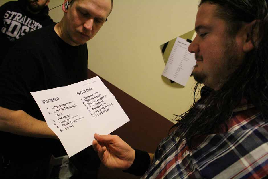 Backstage bei Heaven Shall Burn + Parkway Drive + Northlane + Carnifex, Tour 2014