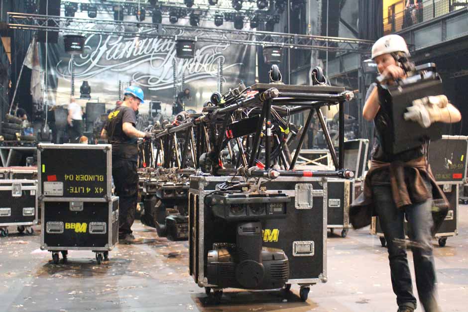 Backstage bei Heaven Shall Burn + Parkway Drive + Northlane + Carnifex, Tour 2014