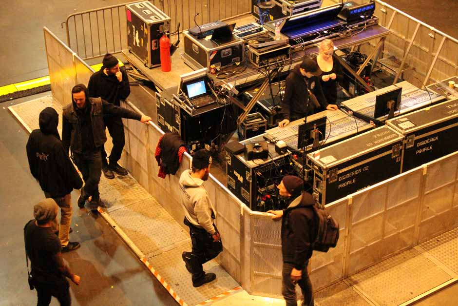 Backstage bei Heaven Shall Burn + Parkway Drive + Northlane + Carnifex, Tour 2014