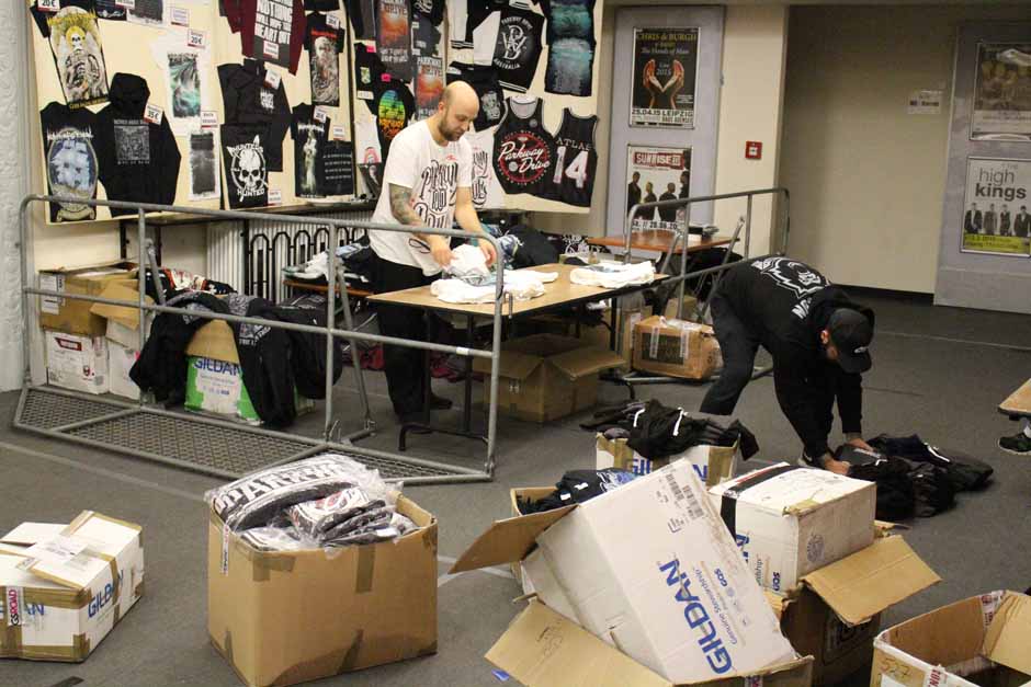 Backstage bei Heaven Shall Burn + Parkway Drive + Northlane + Carnifex, Tour 2014