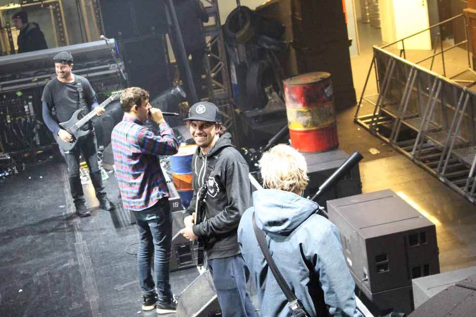 Backstage bei Heaven Shall Burn + Parkway Drive + Northlane + Carnifex, Tour 2014