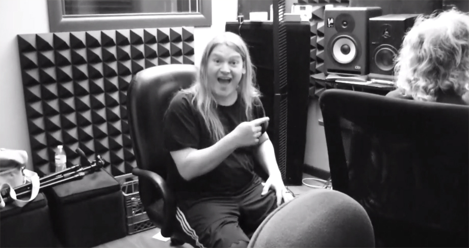 Corrosion Of Conformity-Sänger-Drummer Reed Mullin bei den Aufnahmen des Teenage Time Killer-Projekts.jpg