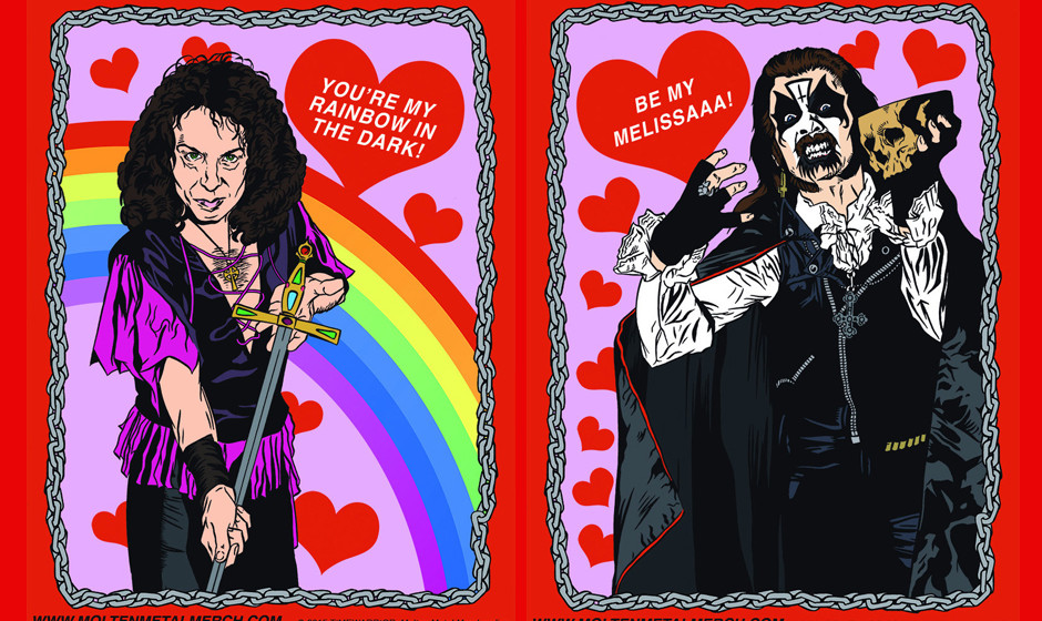 Metal-Valentinstagskarten von Timewarrior: Dio und King Diamond