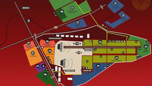 Geländeplan für Rock am Ring 2015