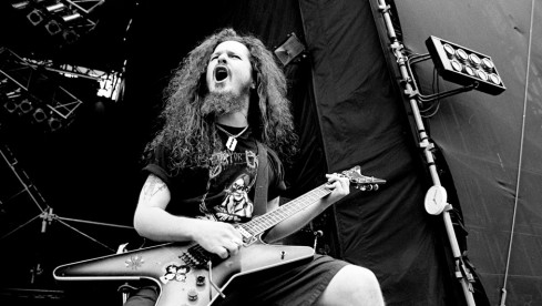 Dimebag Darrell mit Pantera beim Monsters Of Rock 1994 in Donington