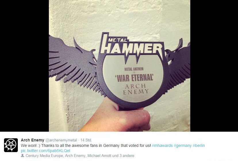 METAL HAMMER AWARDS 2014