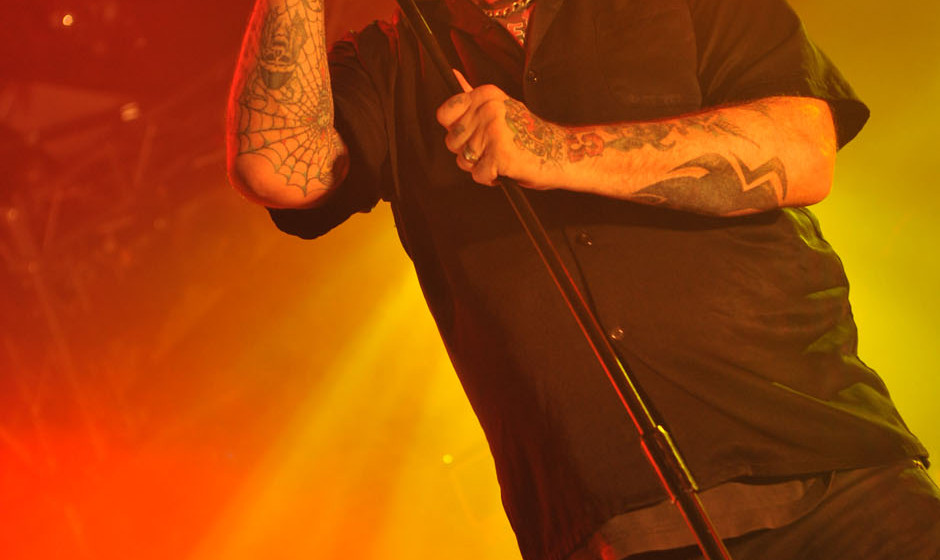 PRESTATYN, UNITED KINGDOM - DECEMBER 4: Paul Di'Anno performs live on stage at Hard Rock Hell on December 4, 2010. (Photo by 