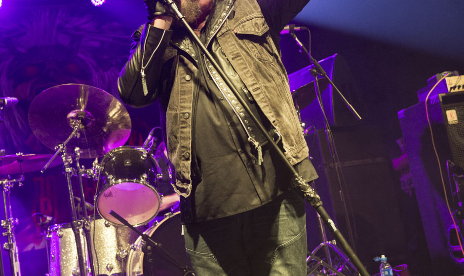 PWLLHELI, UNITED KINGDOM - NOVEMBER 30: English heavy metal musician Paul Di'Anno performing live on stage at the 2013 Hard R