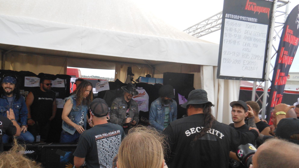 Rob Zombie Autogrammstunde, With Full Force 2014