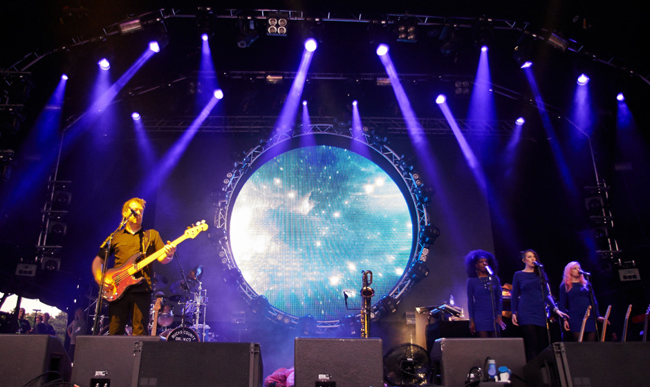 MANCHESTER, UNITED KINGDOM - JULY 06: Steve Mac and Colin Wilson of Australian Pink Floyd performs on stage at Live From Jodr