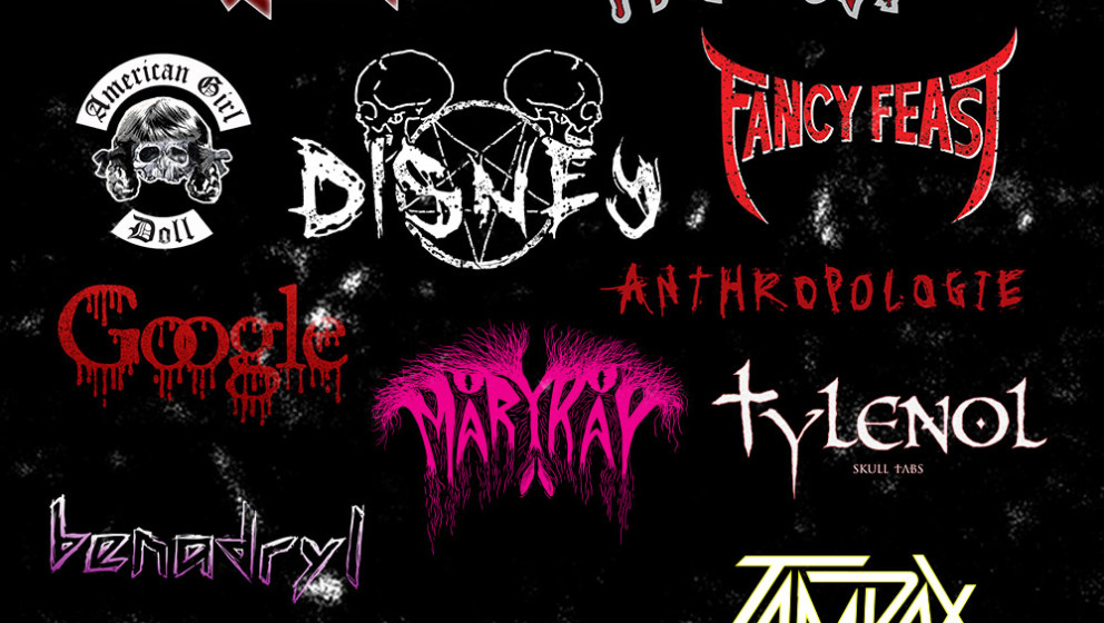 Firmenlogos als  Metal-Logos