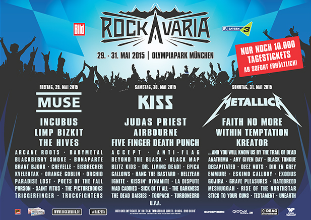 Line-Up vom Rockavaria