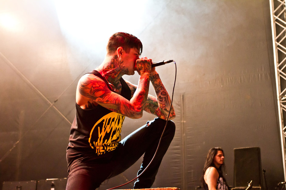 Suicide Silence live, Extremefest 2012 in Hünxe