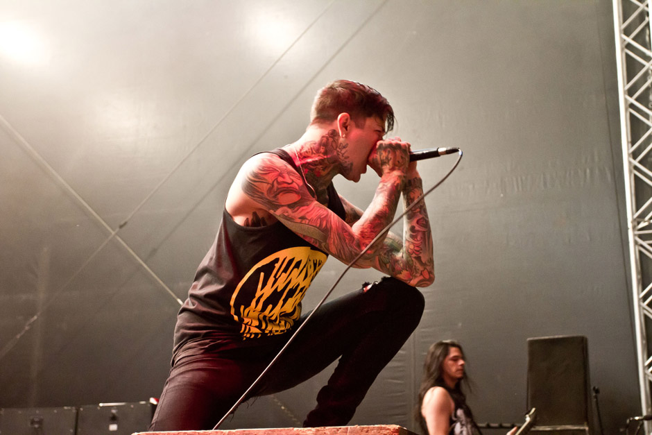 Suicide Silence live, Extremefest 2012 in Hünxe