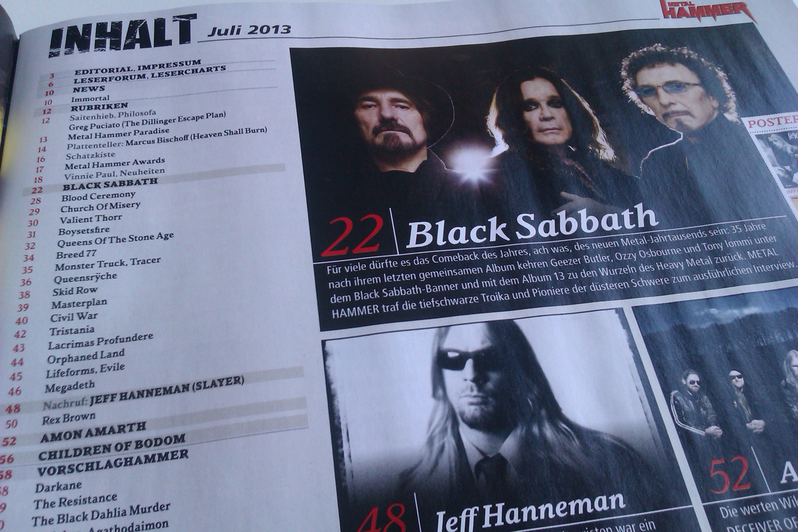 METAL HAMMER-Ausgabe Juli 2013